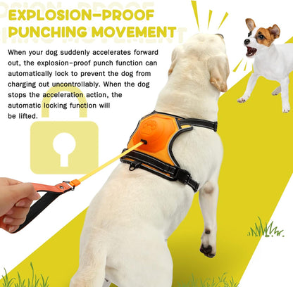 Retractable No-Pull Dog Harness