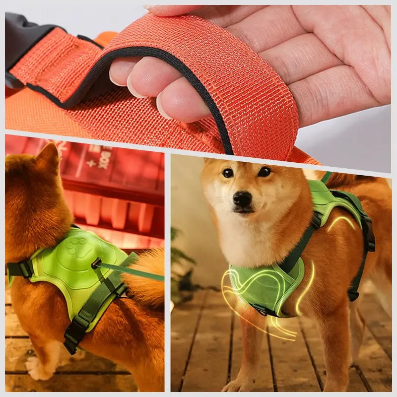 Retractable No-Pull Dog Harness