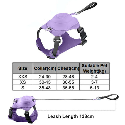 Retractable No-Pull Dog Harness