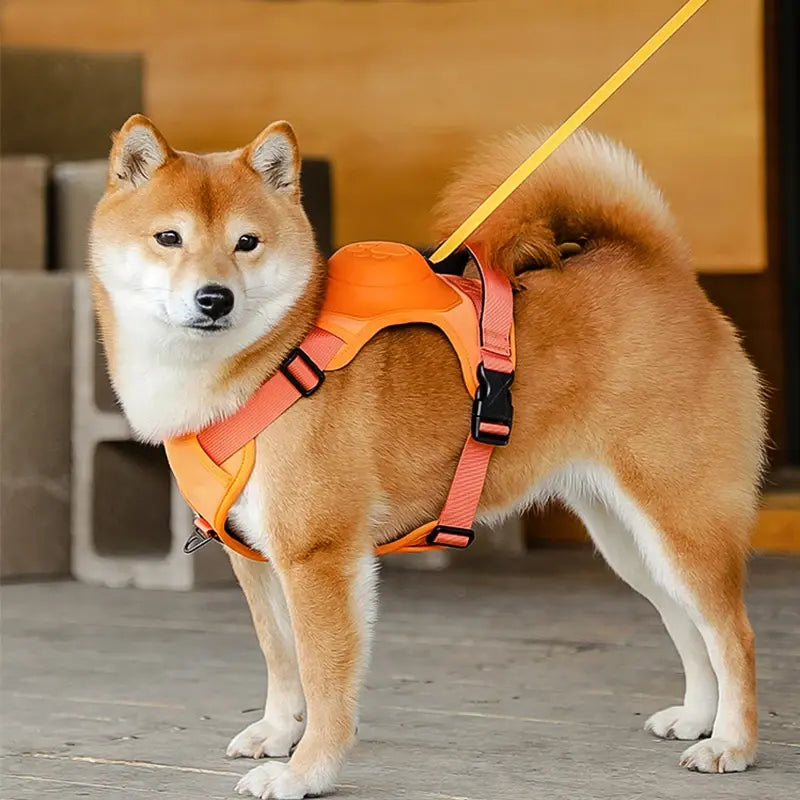 Retractable No-Pull Dog Harness